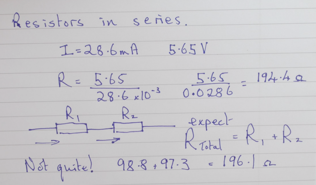 Resistors in series The Fizzics Organization
